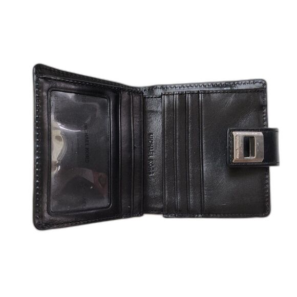 Michael Kors MK Women's Black Twist Lock Wallet - Picture 3 of 4